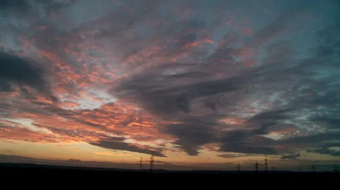 Timelapse Clouds Stock Footage 34645324