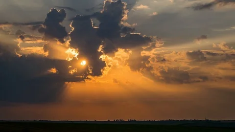 Timelapse with Clouds Stock Footage 92528081