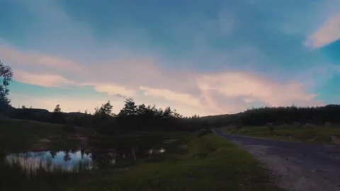 Timelapse clouds Stock Footage