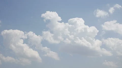 Timelapse of clouds formation to different shapes with twist and twirl movements Stock Footage 131359778