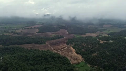 Timelapse of Clouds Forming after Rain 4k drone Stock Footage 289652750