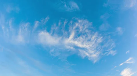 Timelapse - clouds high in the sky during the day Stock Footage 32348993