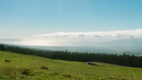 Timelapse of clouds on hillside in Hawaii Stock Footage 154919611