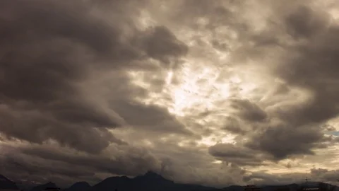 Timelapse clouds interesting clouds at sunset Stock Footage 84437186