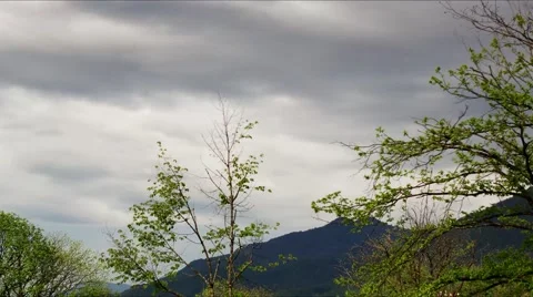Timelapse of Clouds on the Krasnaya polyana Video stock 65238345