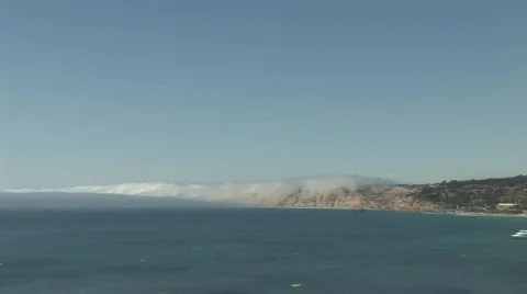 Timelapse of clouds in La Jolla Cove Stock Footage 133249