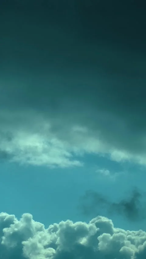 Timelapse Clouds Magnificent Sky Vertical Video Видео 334875980