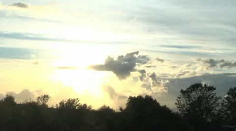 Timelapse Clouds Maui Sunset Stock Footage 10686633