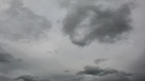 Timelapse of clouds on moody sky Stock Footage 43219338