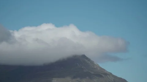 Timelapse - Clouds &amp; Mountain Stock Footage 81257787