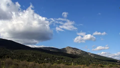 Timelapse of clouds at mountain Stock Footage 115079981