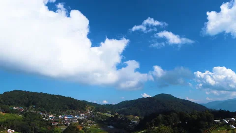 Timelapse clouds with  mountain. Stock Footage 143703325