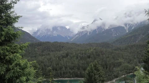 Timelapse of clouds in the mountains Stock Footage 209928475
