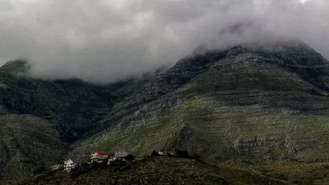 Timelapse of the clouds in the mountains Stock Footage 247073714