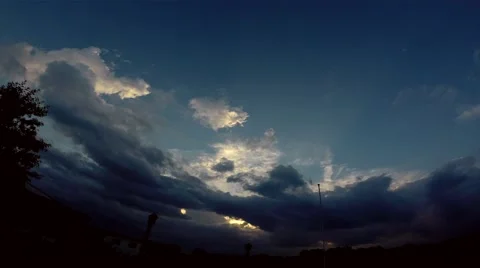 Timelapse Clouds Moving 3 Stock Footage 41832525