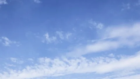 Timelapse with clouds moving 4k, moving clouds and blue sky time lapse Stock Footage 76507480