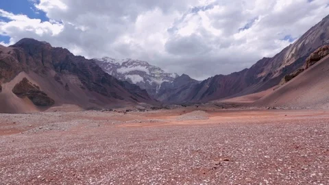 Timelapse of clouds moving across an Argentina valley Stock Footage 90878618