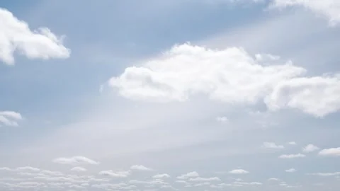 Timelapse of clouds moving across blue sky natural background dynamic sky m.. Stock Footage 332849428