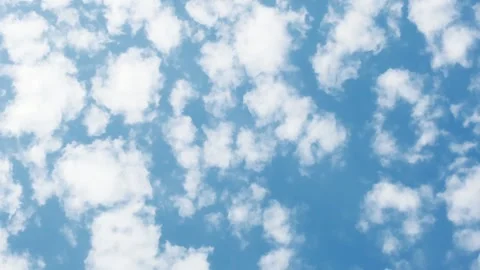 Timelapse Clouds Moving Across Blue Sky 스톡 동영상 345086728