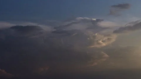 Timelapse of clouds moving across sky Stock Footage 345088684