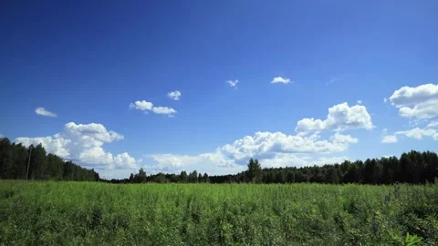 Timelapse of clouds moving in blue sky. Stock Footage 282304152