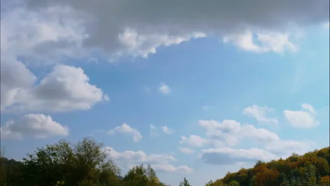 Timelapse of clouds moving fast cinematic sky background. 4K Video stock 229893936