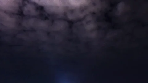 Timelapse of clouds moving at night Stock Footage 82393403