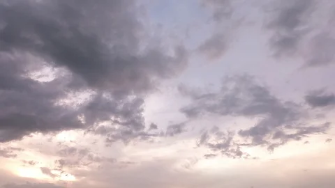 Timelapse of clouds moving over at night Stock Footage 106524151