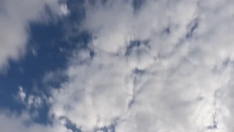 Timelapse of clouds moving in the sky. Daytime, closeup Stock Footage 81403473