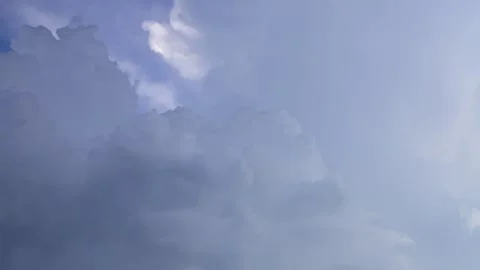 Timelapse of clouds moving before a thunderstorm. Close up. Stock Footage 296205719