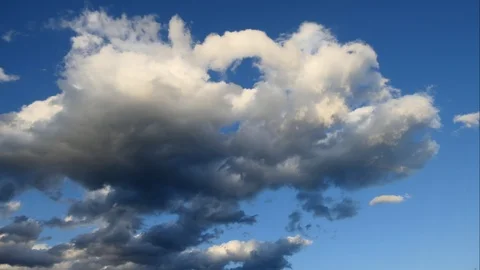 Timelapse of clouds in the night sky Stock-Footage 123792986