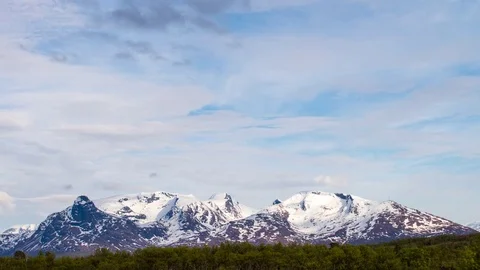 Timelapse of clouds in northern Norway Stock Footage 75012067