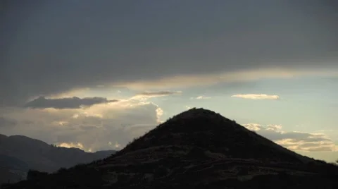 Timelapse clouds over the Andes near Cusco, Peru Stock Footage 41605595