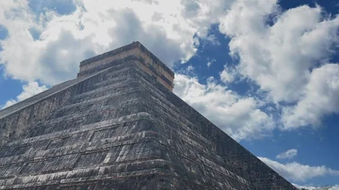 Timelapse clouds over Chichen Itza, Mexico Stock Footage 306060003