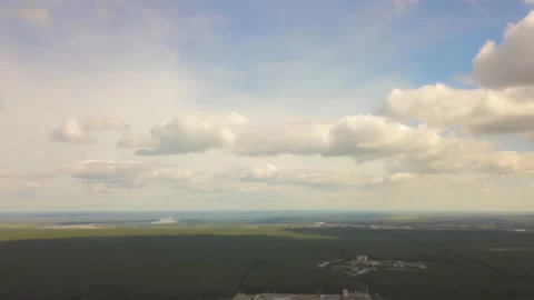 Timelapse of clouds over the forest. Stock Footage 134335251