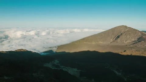 Timelapse of clouds over Haleakala Volcano Stock Footage 154919541