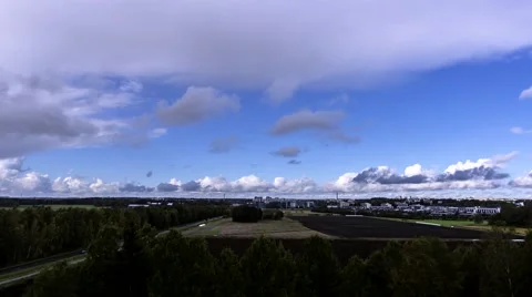 A timelapse of clouds over Helsinki Stock Footage 54935144