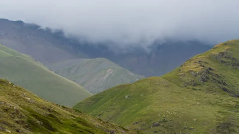 Timelapse, clouds over the hills (Elbrus area) 動画素材 150576288