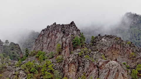 Timelapse of clouds over mountain crags Video stock 278486246