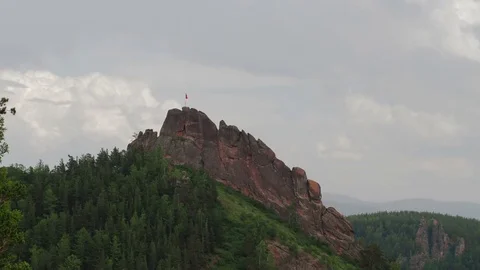Timelapse Clouds over mountain Vídeos de archivo 70803965