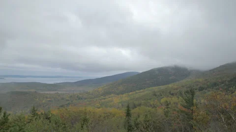 Timelapse of clouds over mountains Stock Footage 28675629