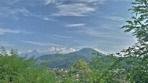 Timelapse clouds over mountains Stock Footage 161302322