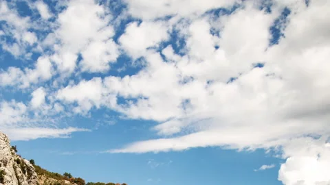 Timelapse of clouds over mountains Stock Footage 234658260