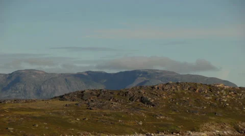 Timelapse clouds over a rocky landscape in Greenland Vídeo Stock 30311609