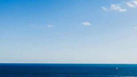 Timelapse of clouds over sea Video stock 83657677