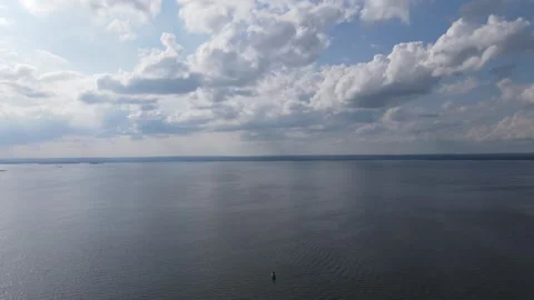 Timelapse of Clouds Over Water Stock Footage 161677253
