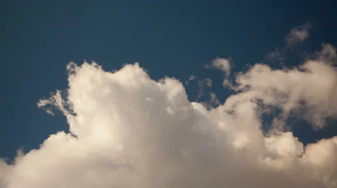 Timelapse Clouds Overhead Dark Blue Sky Stock Footage 38192975