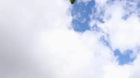 Timelapse of clouds with a partly cloudy sky Stock Footage 336130616
