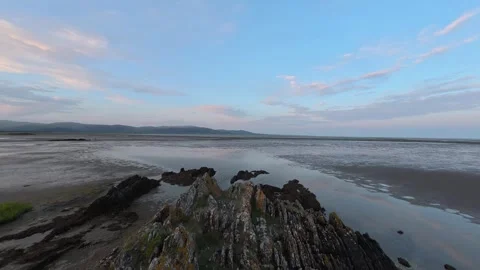 Timelapse of Clouds Passing over Dundalk Bay, Louth Ireland Stock Footage 316369299