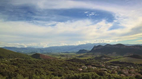 Timelapse of clouds passing by over mountains, Time-Lapse. Stock Footage 40201414